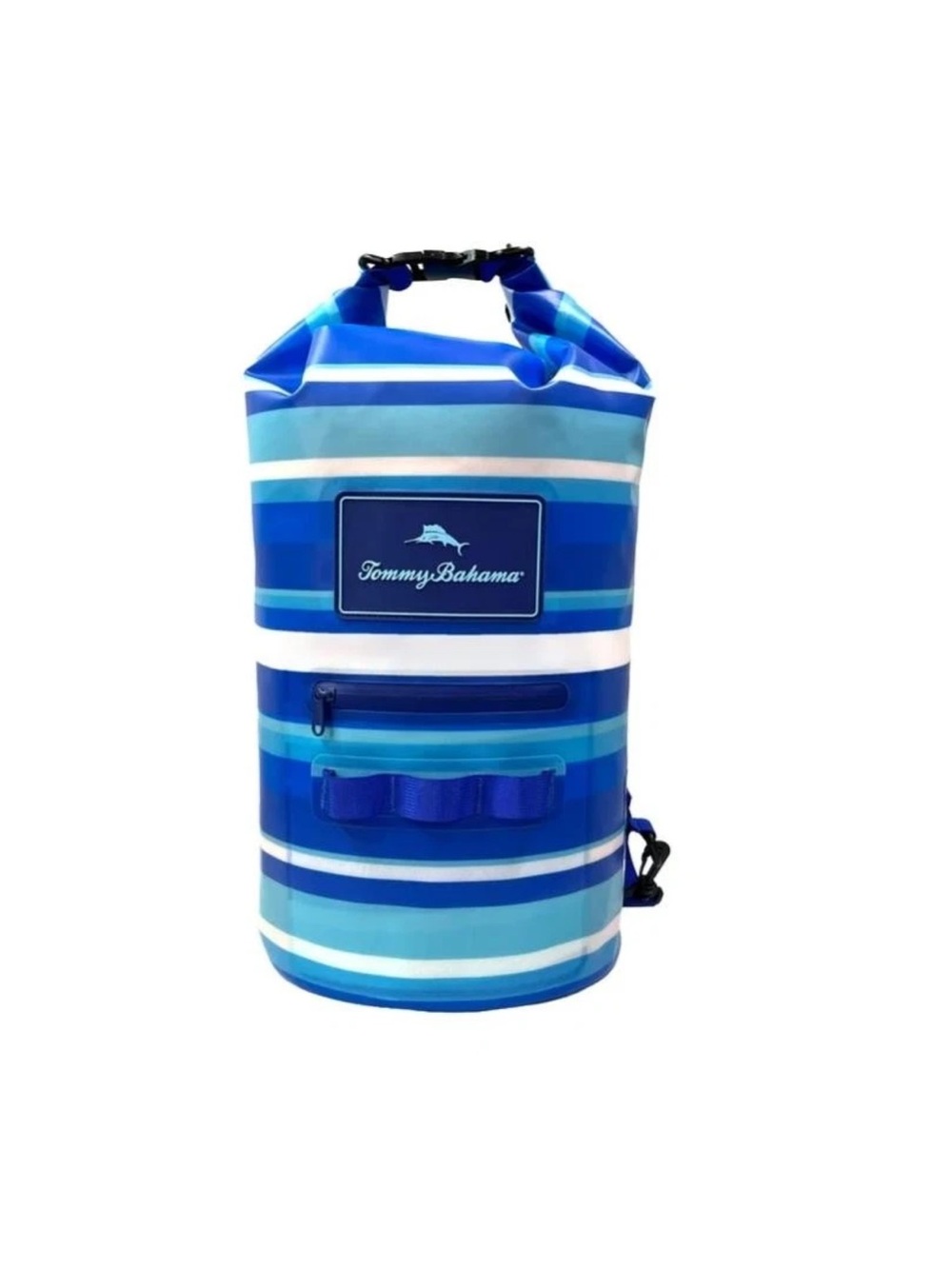 Tommy Bahama Dry Bag Blue Multicolor Harbor Stripe Waterproof 20L Beach Camping